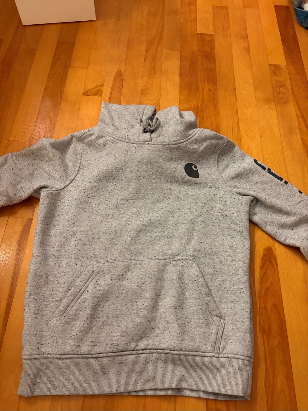 Carhartt Women’s Light Gray Speckled Turtleneck Pullover